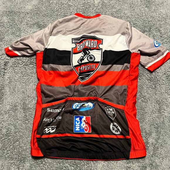 Podiumwear Cycle Jersey Shirt Mens Large Performance Cycling Pocket - Picture 2 of 5